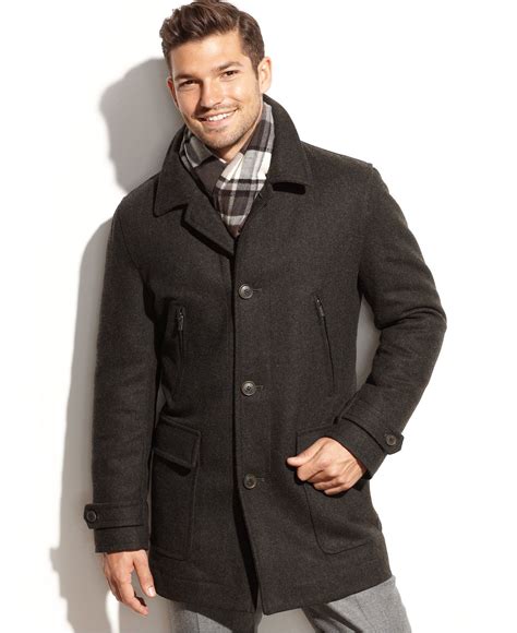 michael kors wool coat men blend|2.